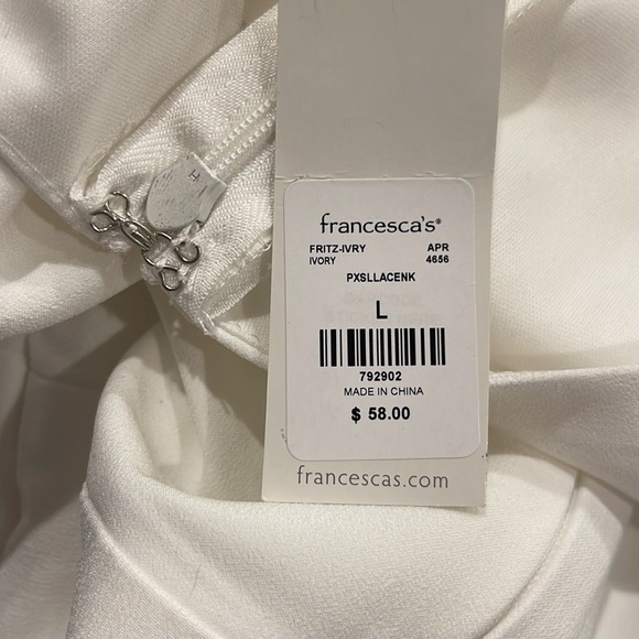 NWT Mi Ami Rayelle Ivory Lace Neck Jumpsuit - Picture 8 of 8